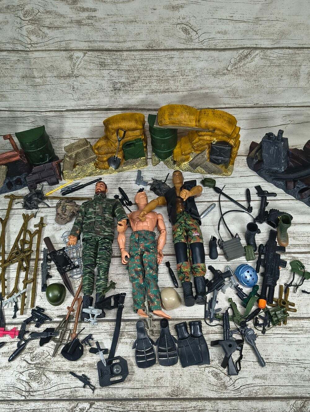 Vintage Lanard Corps Action Figures And Accessories Lot